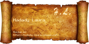 Hadady Laura névjegykártya